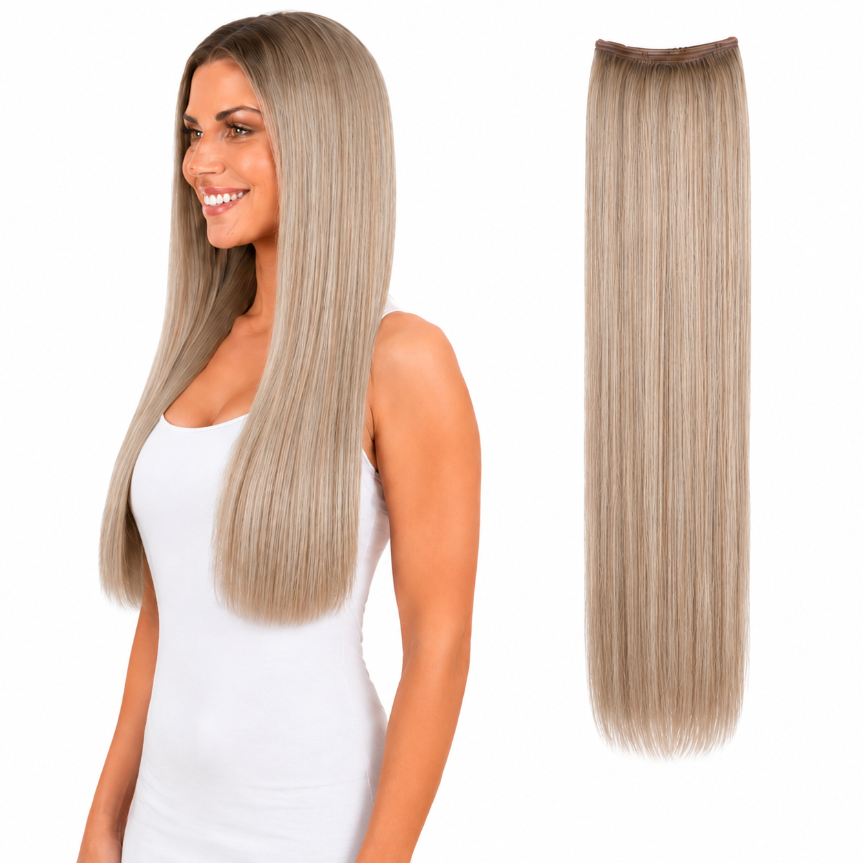 Ei Luxury 100% Human Hair 7 Pcs Clip-in Extensions 22"