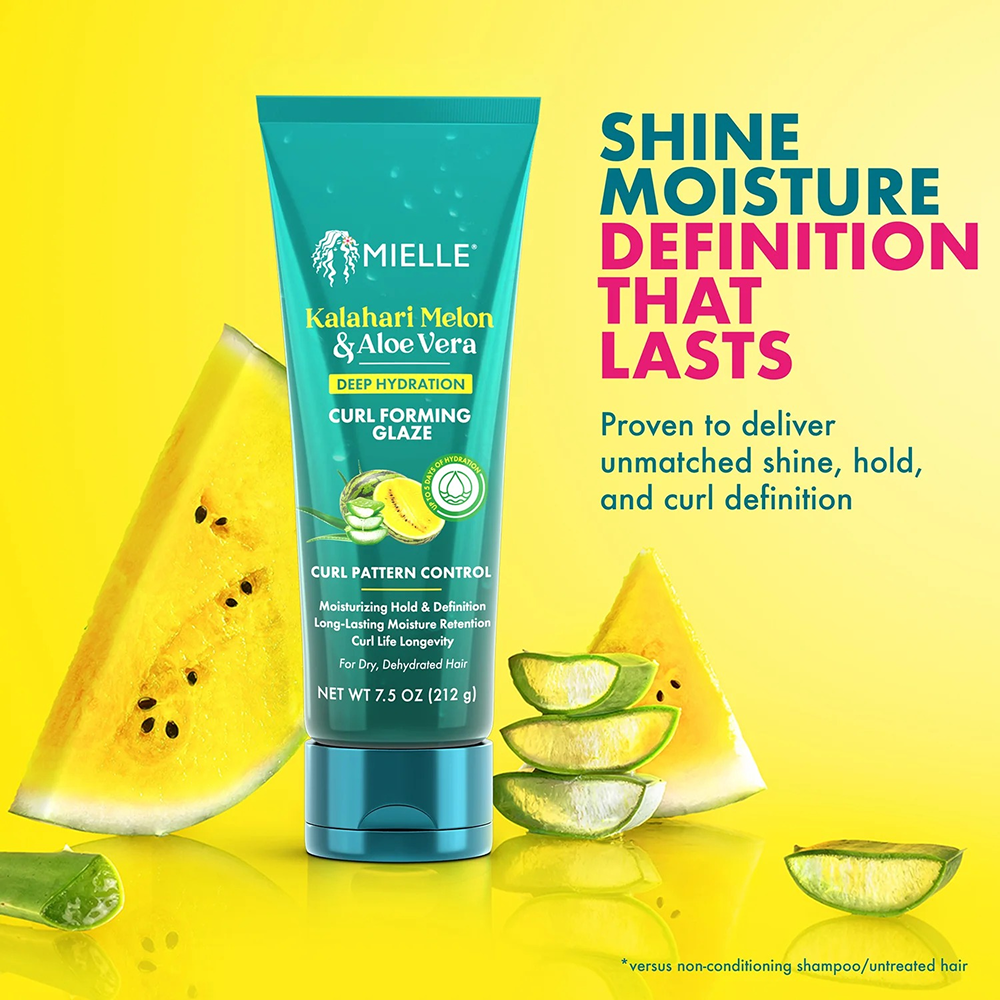 Mielle Kalahari Melon &amp; Aloe Vera Curl-Forming Glaze Gel 212g