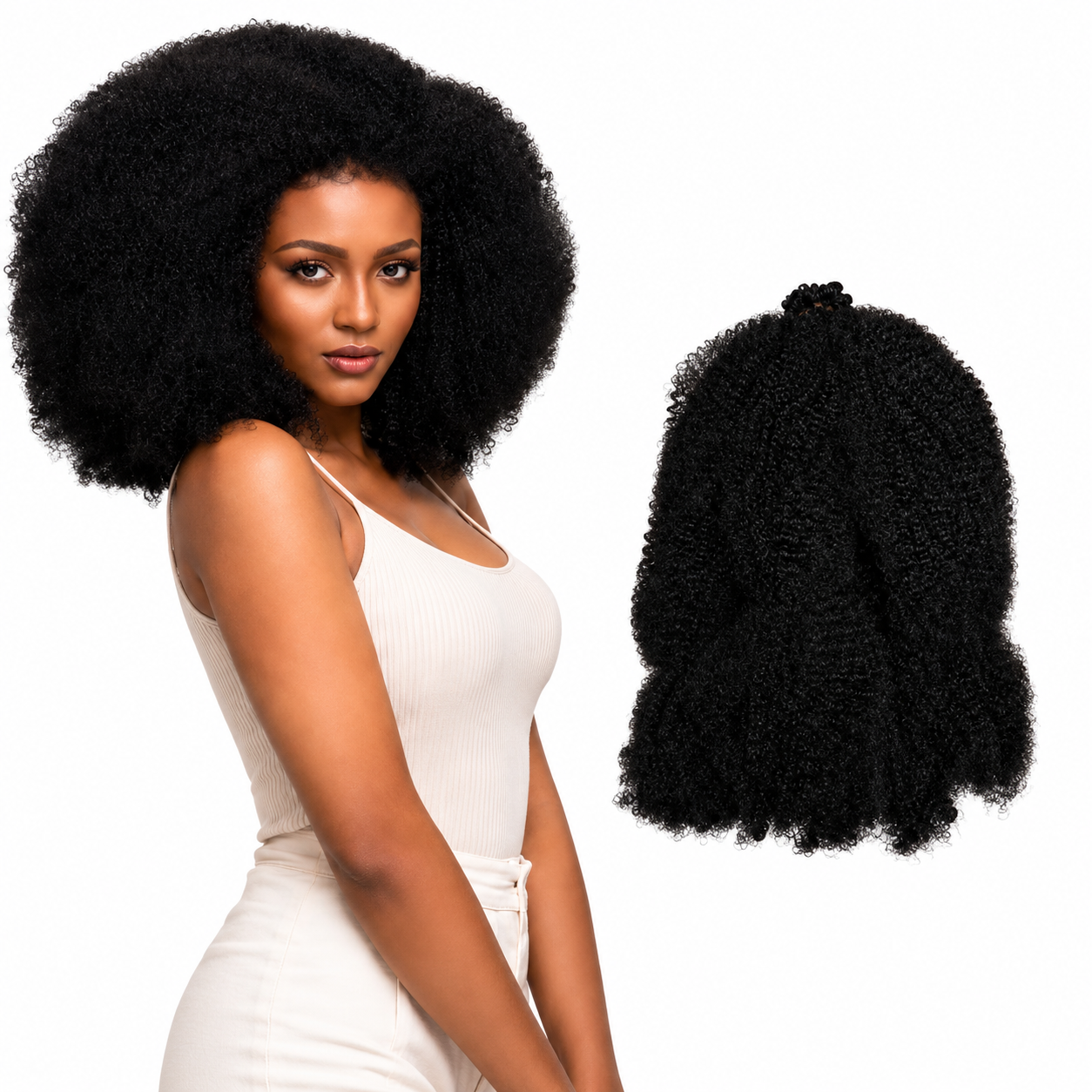 Darbro Doja Synthetic Afro Kinky Bulk 24"