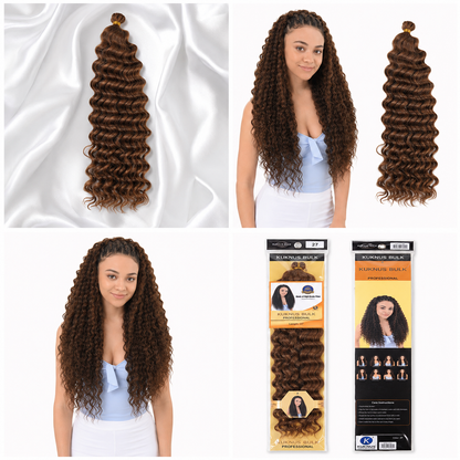 Kuknus Style Deep Twist Bulk Synthetic Braiding Hair