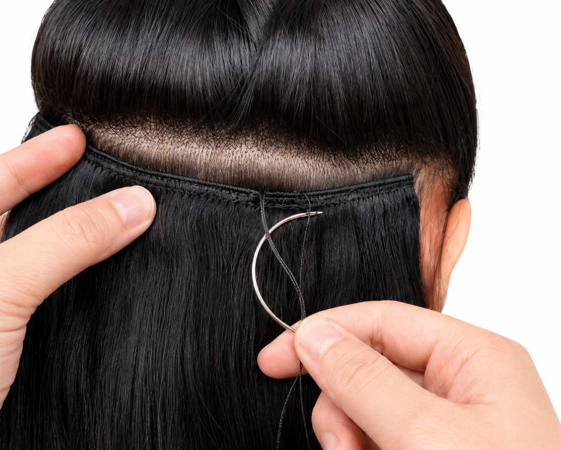 SAIFI 4 Piece Hair Extension Weaving (Thread And Curved Needles)