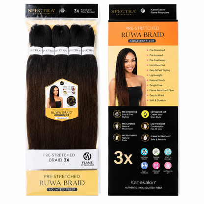 Kuknus Braids 3X Value Pack Pre-Stretched 16"