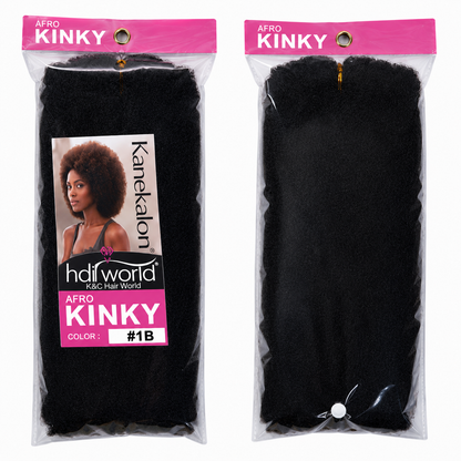 K&amp;C Hair World Kanekalon Afro Kinky Bulk Synthetic Hair