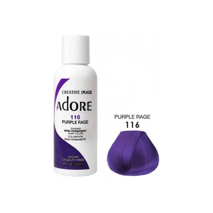 Adore Semi Permanent Hair Color #116 Purple Rage 118ml