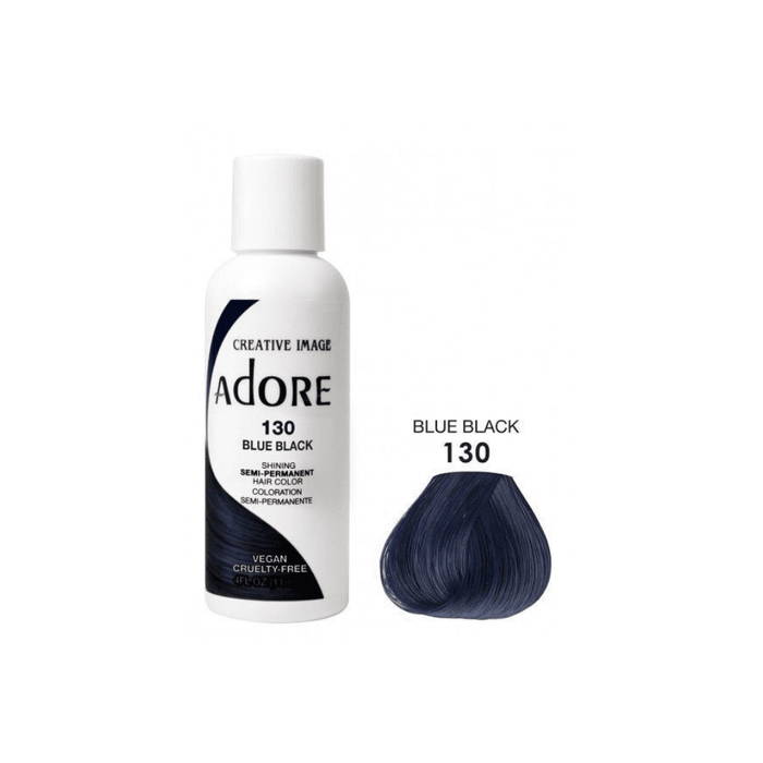 Adore Semi Permanent Hair Color #130 Blue Black 118ml