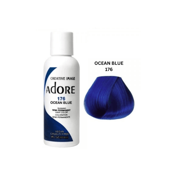 Adore Semi Permanent Hair Color #176 Ocean Blue 118ml