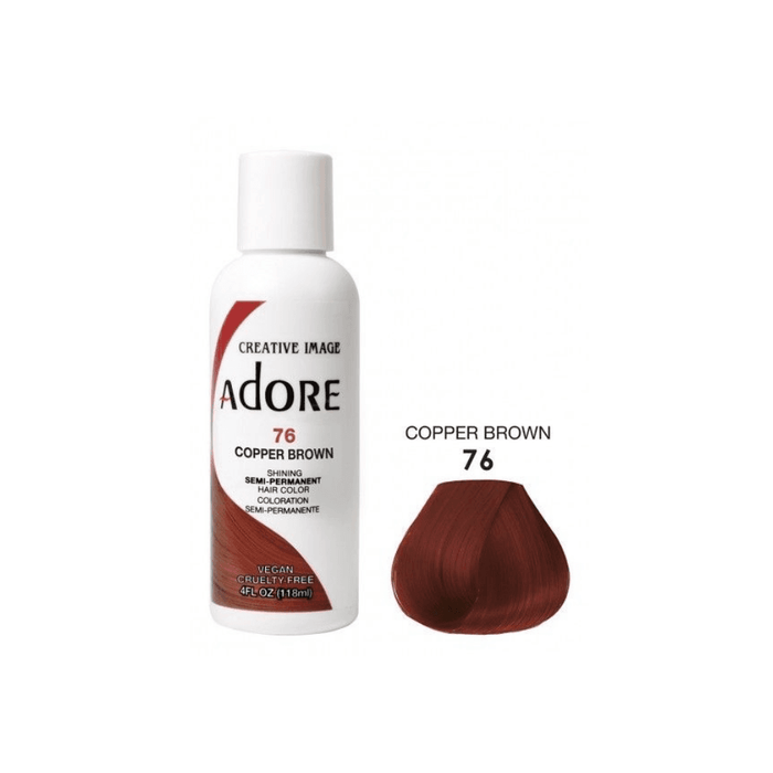 Adore Semi Permanent Hair Color #76 Copper Brown 118ml