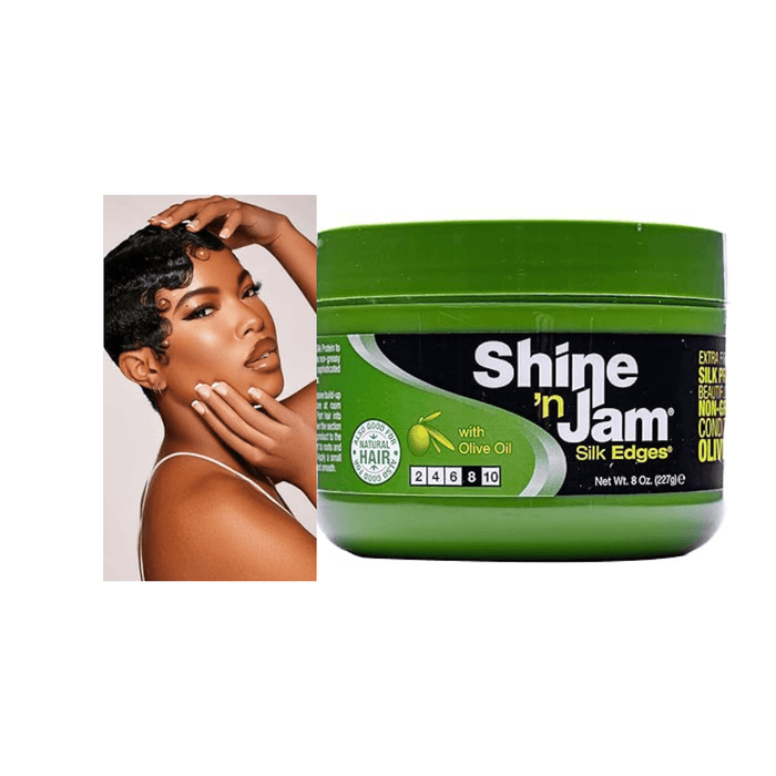 Ampro Shine 'n Jam Extra Firm Hold Silk Edges 227g