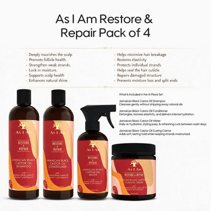 As I Am Restore &amp; Repair Pack of 4