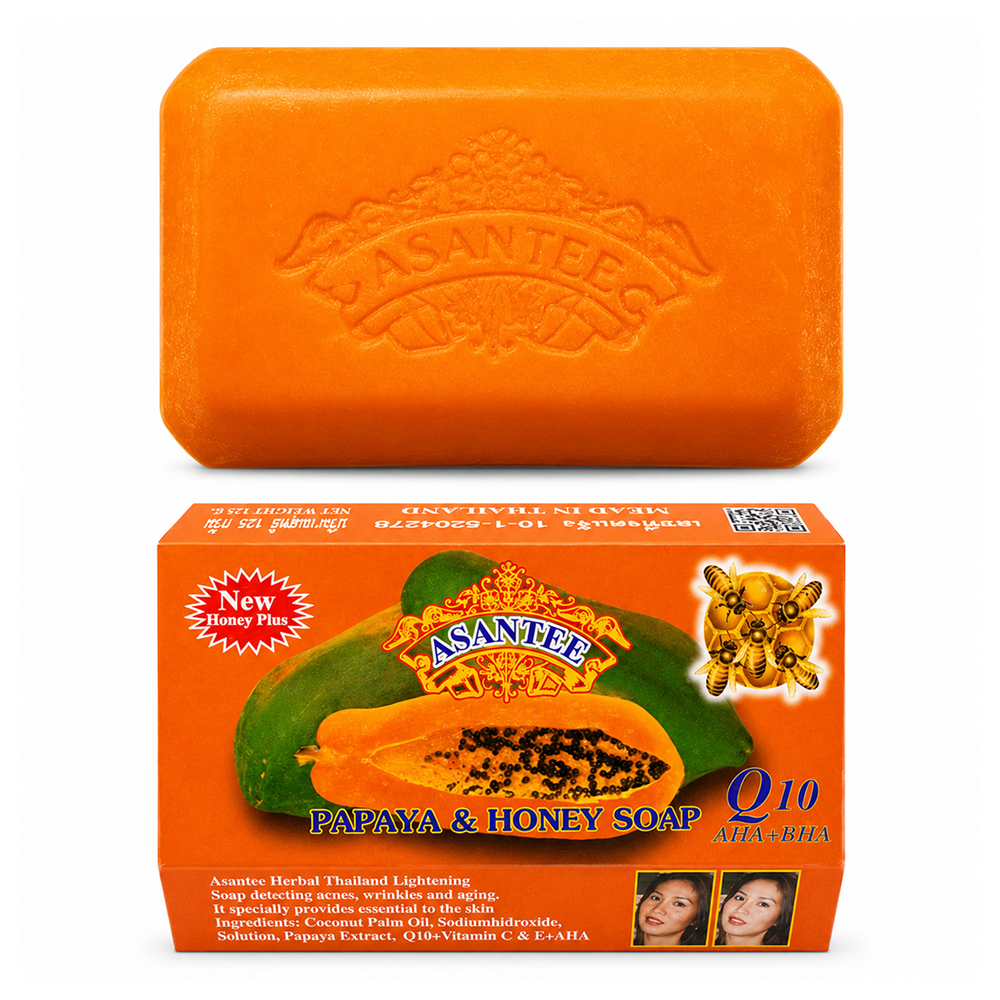 Asantee Papaya &amp; Honey Soap 125g