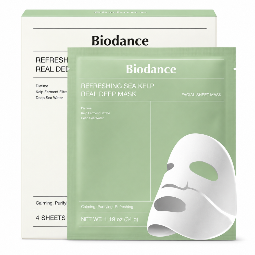 Biodance Refreshing Sea Kelp Real Deep Mask 1 Box 34g X 4 Pieces