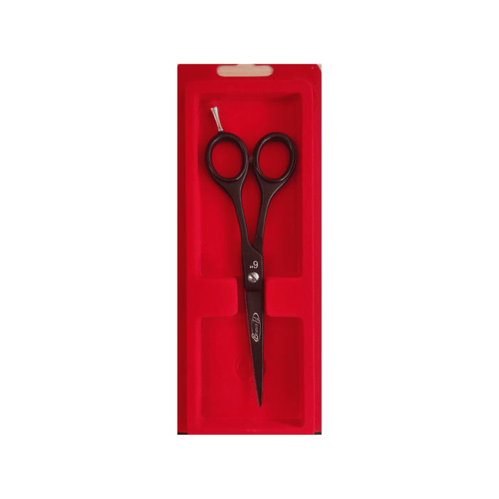 Bravo Pak Black Plated Stainless Steel Razor Scissors 6 inches