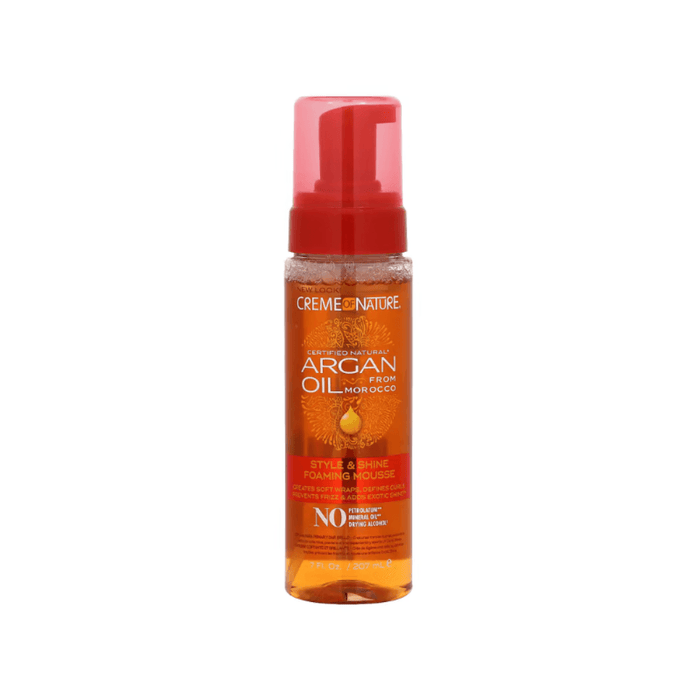 Creme of Nature Argan Oil Style & Shine Foaming Mousse 207ml