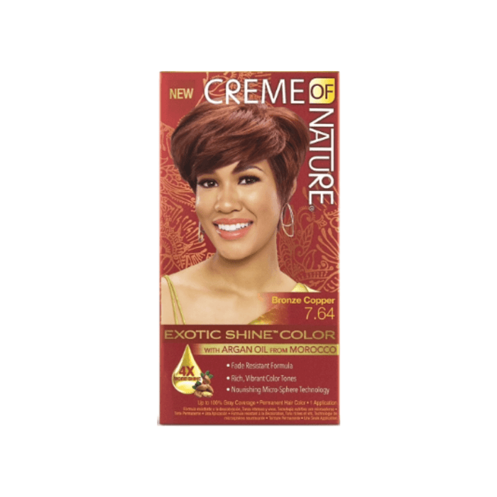 Creme of Nature Exotic Shine Color with Argan Oil #7.64-Bronze Copper