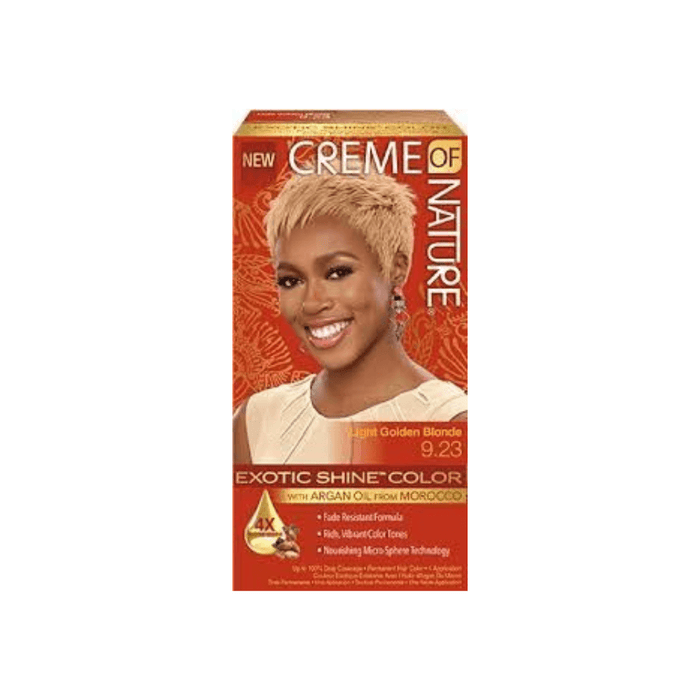 Creme of Nature Exotic Shine Color with Argan Oil #9.23-Light Golden Blonde