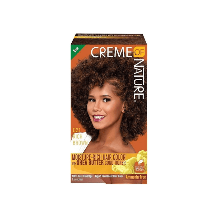 Creme of Nature Moisture Rich Hair Color Kit #C21-Rich Brown