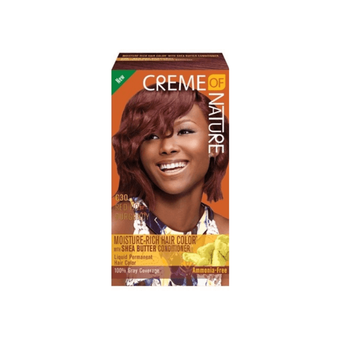 Creme of Nature Moisture Rich Hair Color Kit #C30-Red Hot Burgundy