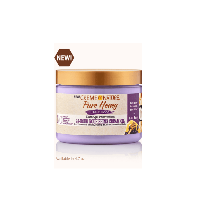 Creme of Nature Pure Honey 24-Hour Nourishing Cream Oil 135g