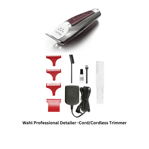 Wahl Professional Detailer -Cord/Cordless Trimmer - Beauty and Hair Supply