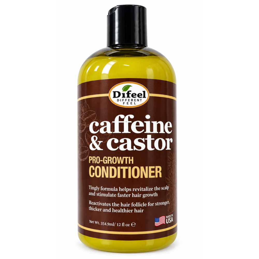 Difeel Caffeine and Castor Faster Growth Conditioner 12oz