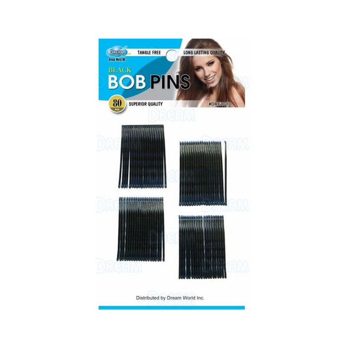 Dream World Bob Pins Black 80pcs