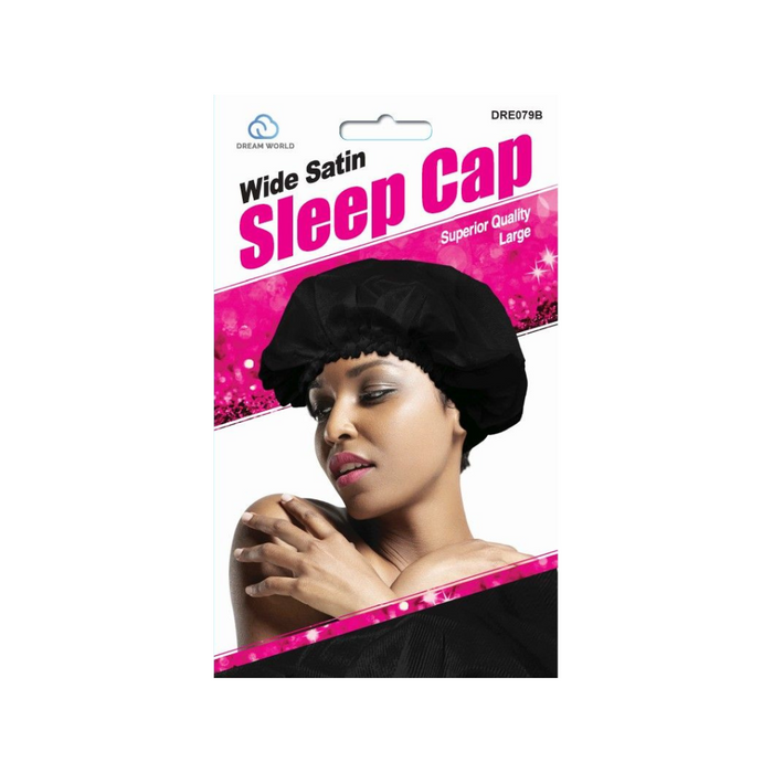 Dream World Wide Satin Deluxe Luxury Sleep Cap DRE079B