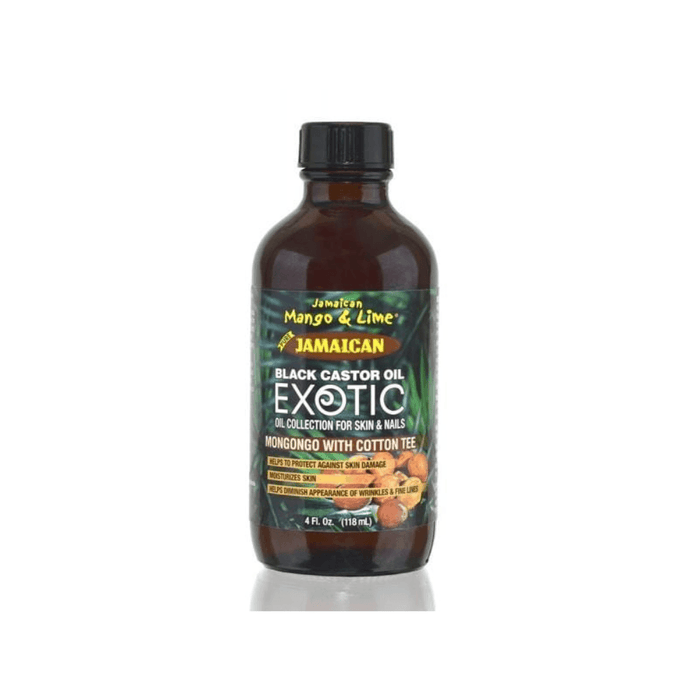 Jamaican Mango & Lime Black Castor Oil Exotic Mongongo With Cotton Tee 118ml