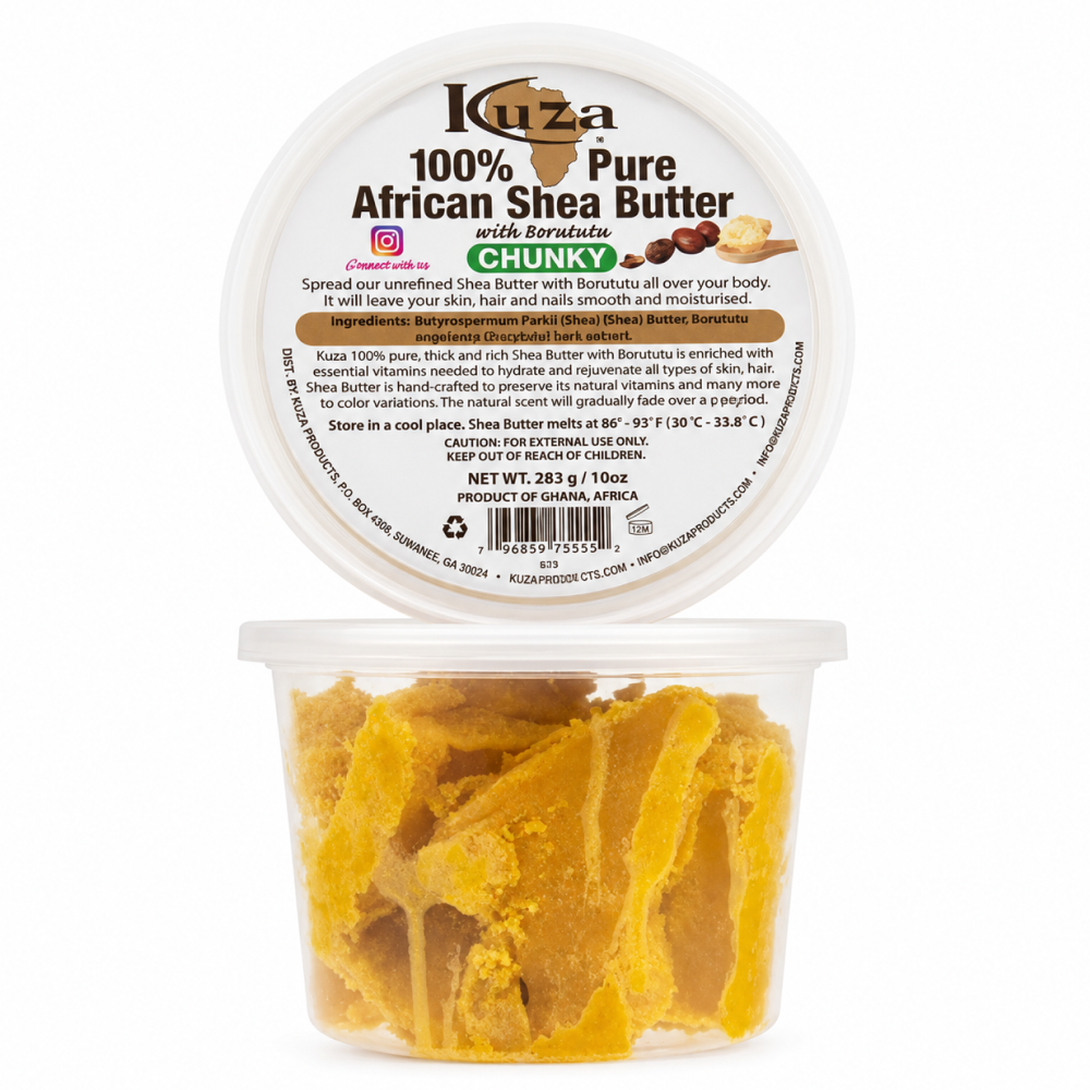 Kuza African Shea Butter Chunky Yellow 10oz