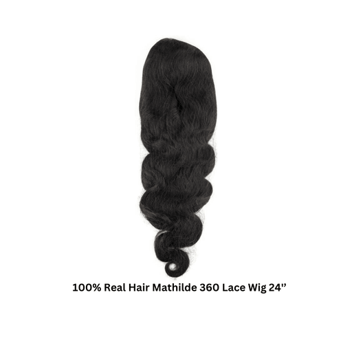 100% Real Hair Mathilde 360 Lace Wig 24 inches - Beauty and Hair Supply