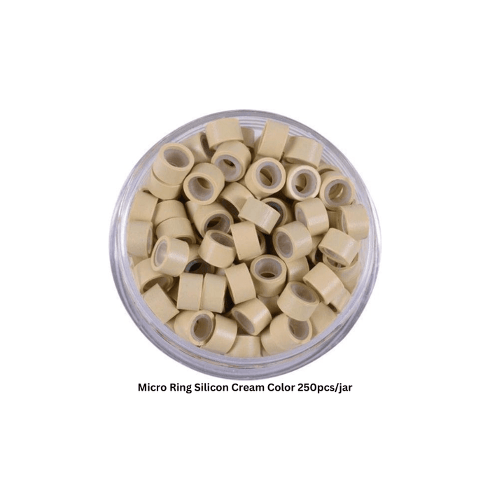 Micro Ring Silicon Cream Color 250pcs/jar