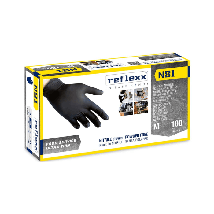 Reflexx Nitrile N81 L Powder Free Gloves 100pcs