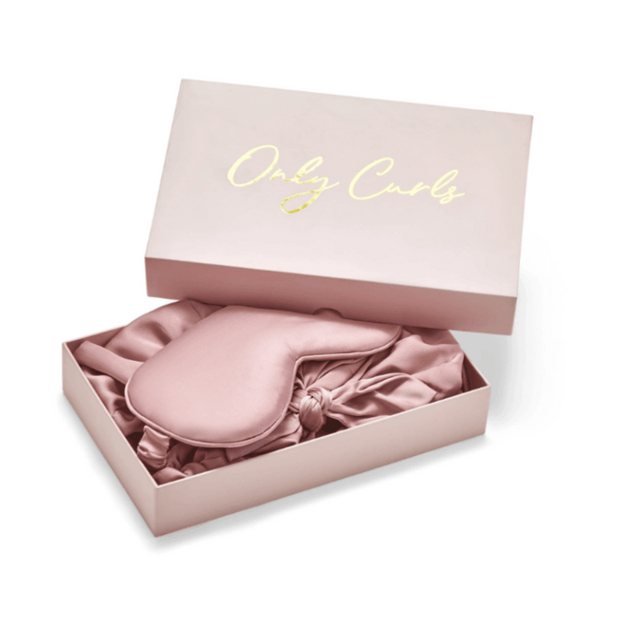 Only Curls Turban and Eye Mask Set - Dusty Rose