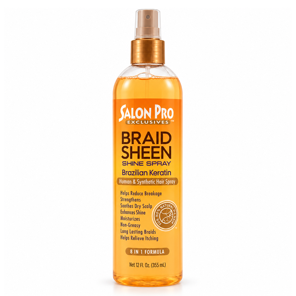 Salon Pro Braid Sheen Spray - Brazil Keratin 12oz