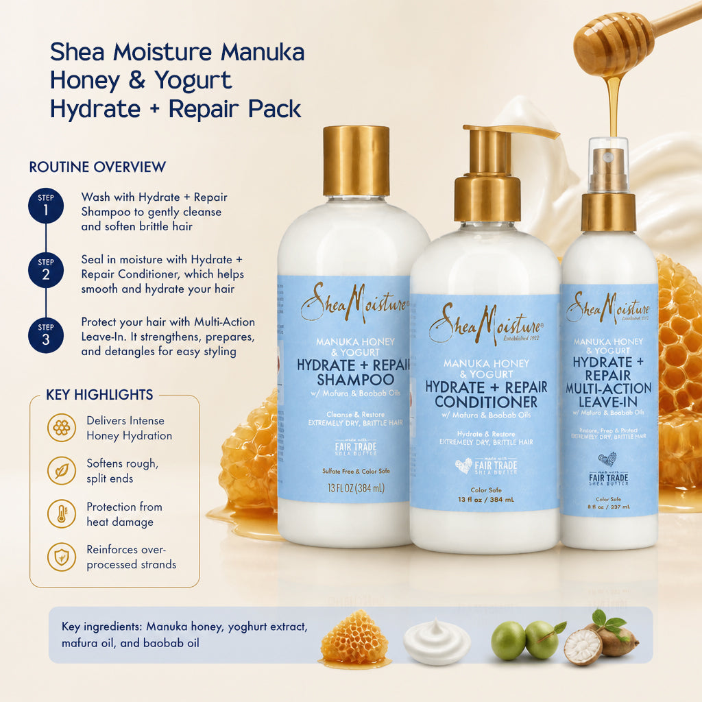 Shea Moisture Manuka Honey &amp; Yogurt Hydrate + Repair Pack