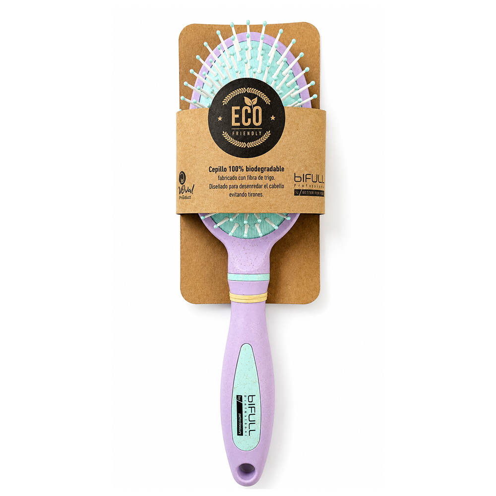 Bifull Bio Oval Pastel Brush 100% Biodegradable Wheat Fiber