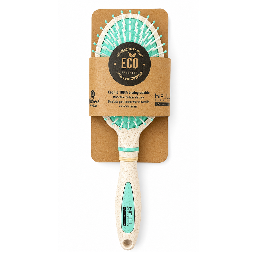 Bifull Bio Oval Pastel Brush 100% Biodegradable Wheat Fiber