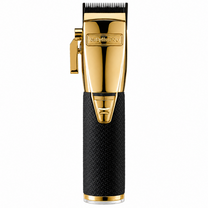 BaByliss PRO SkeletonFX Gold Cordless Beard Trimmer for Men – Black Grip