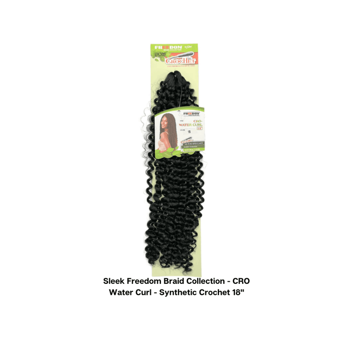 Sleek Freedom Braid Collection - CRO Water Curl - Synthetic Crochet 18''