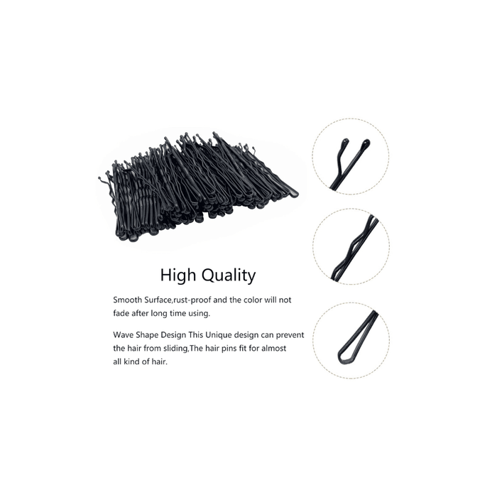 Ster Style Hair Pins MM48 Black 24Pcs