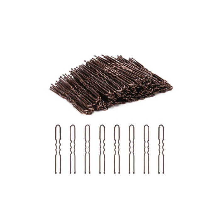 Ster Style Hair Pins MM80 Brown 24Pcs