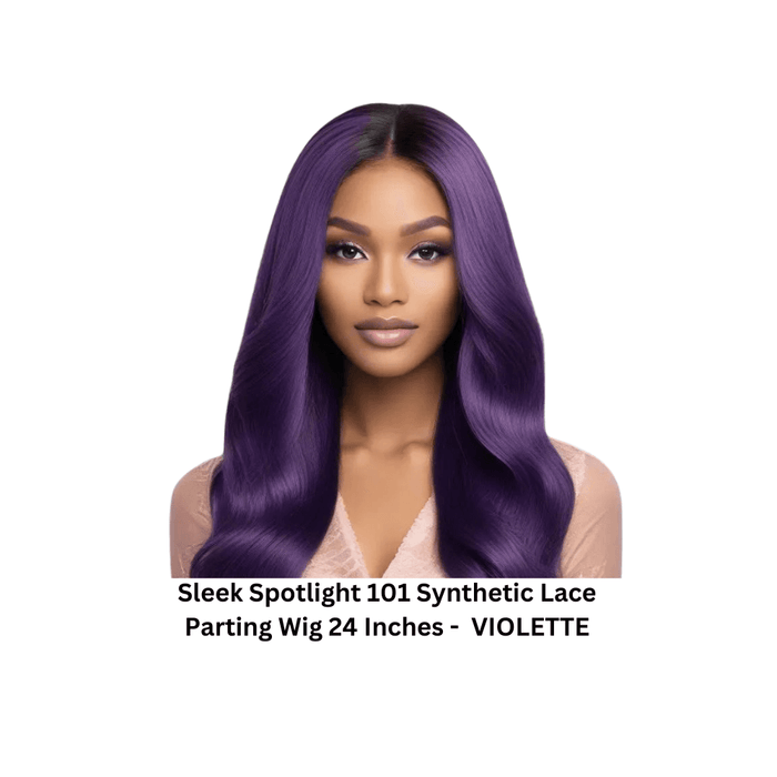 Sleek Spotlight 101 Synthetic Lace Parting Wig 24 Inches - VIOLETTE - Beauty and Hair Supply