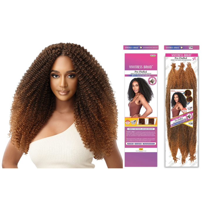 Vivitress Braid 3X Waterwave Fro Twist 30 inches