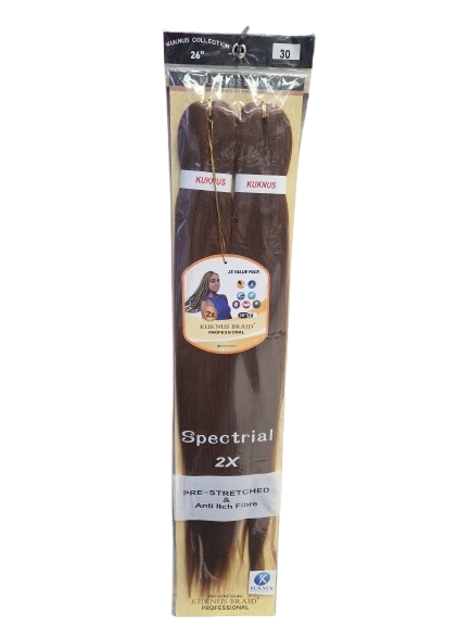 Kukunus Braid 2X Value Pack 26" (Professional Pre-Stretched Anti-Itch Fibre)