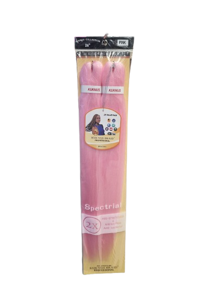 Kukunus Braid 2X Value Pack 26" (Professional Pre-Stretched Anti-Itch Fibre)