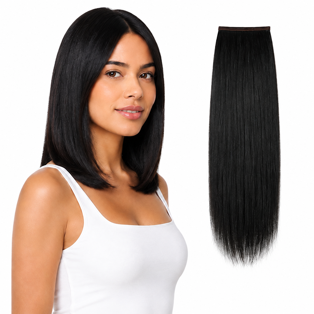 Ei Luxury 100% Human Hair 7 Pcs Clip-in Extensions 14"