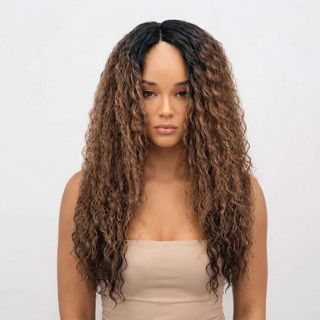 Kuknus HH Deep Wave - Synthetic Lace Front Wig