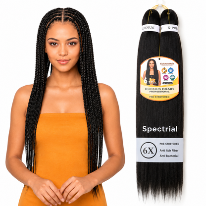 Kuknus Braids 6X Value Pack Pre-Stretched 26"