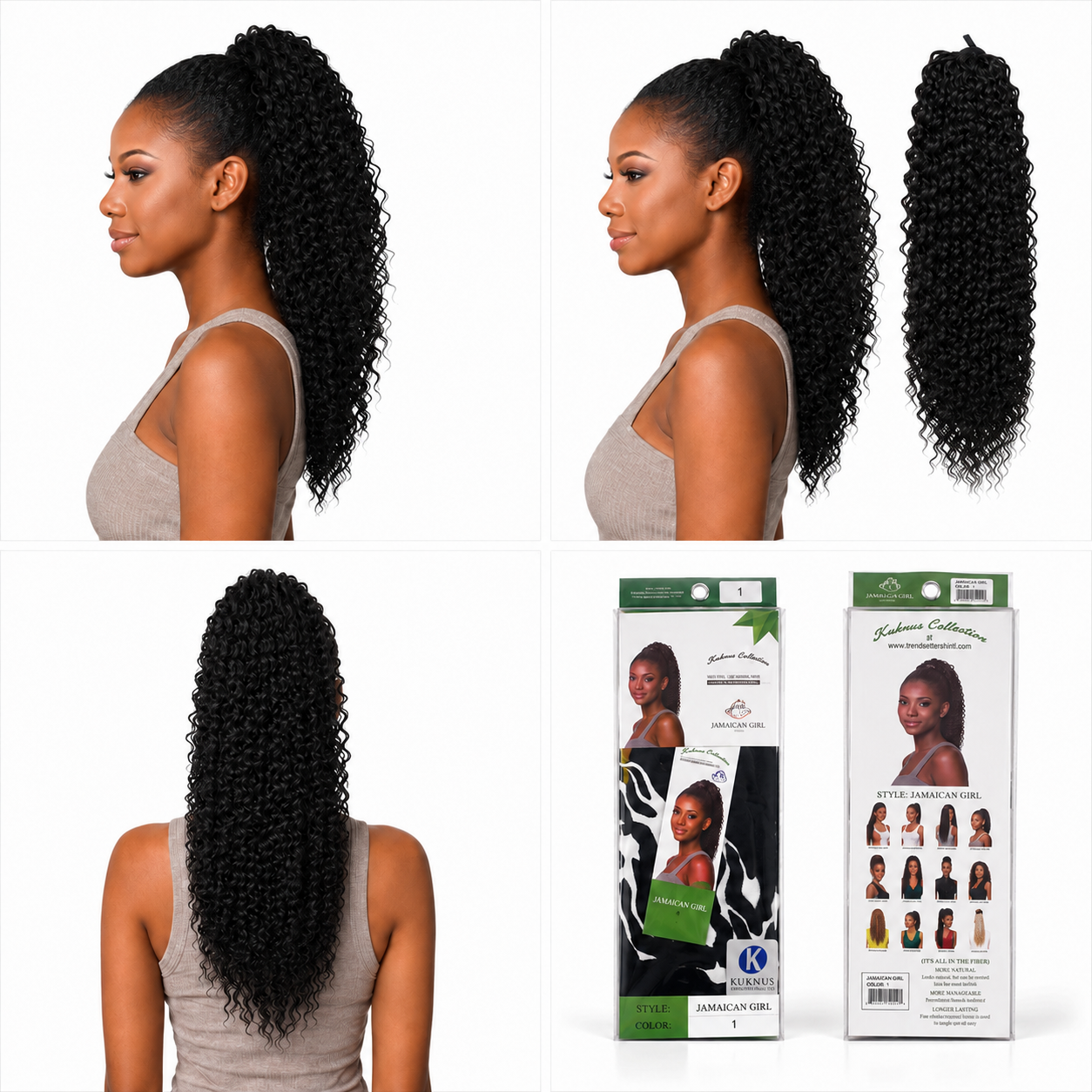 Kuknus Ponytail Style Jamaican Girl