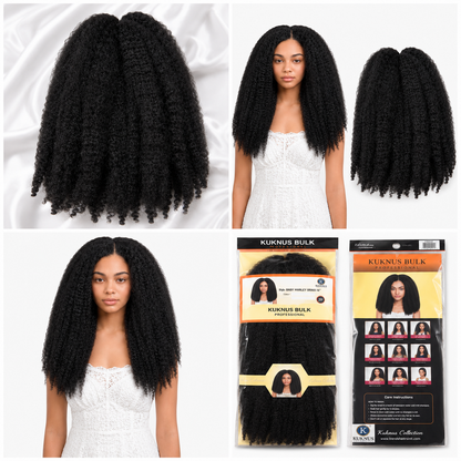 Kuknus Style Baby Marley Braid Bulk Synthetic Hair 14