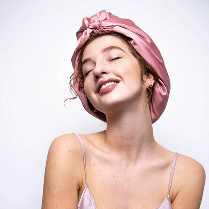 Only Curls Satin Sleep Turban Dusty Rose